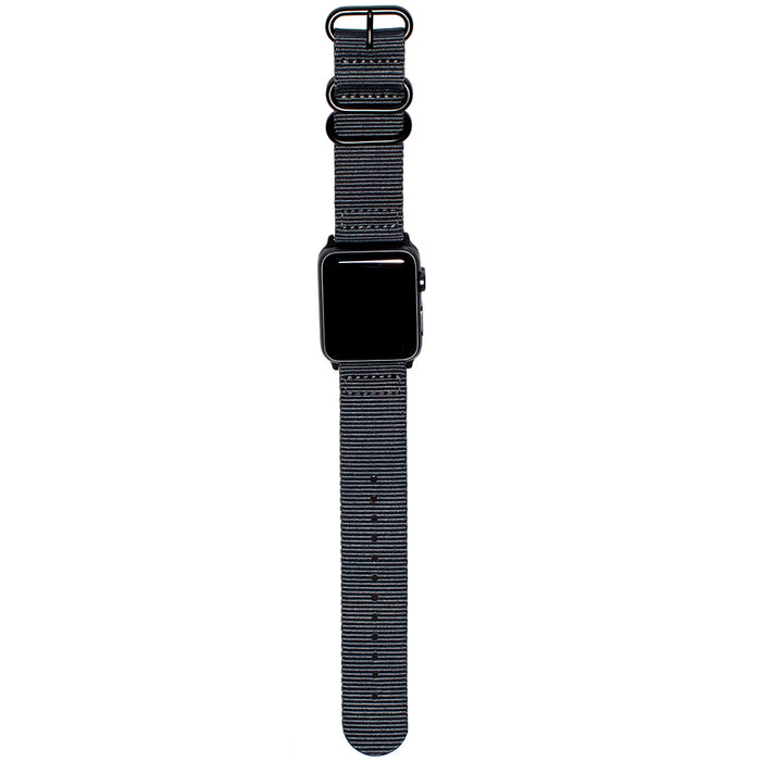 Carterjett Nylon NATO Apple Watch Band in Gray - Cult of Mac Watch Store