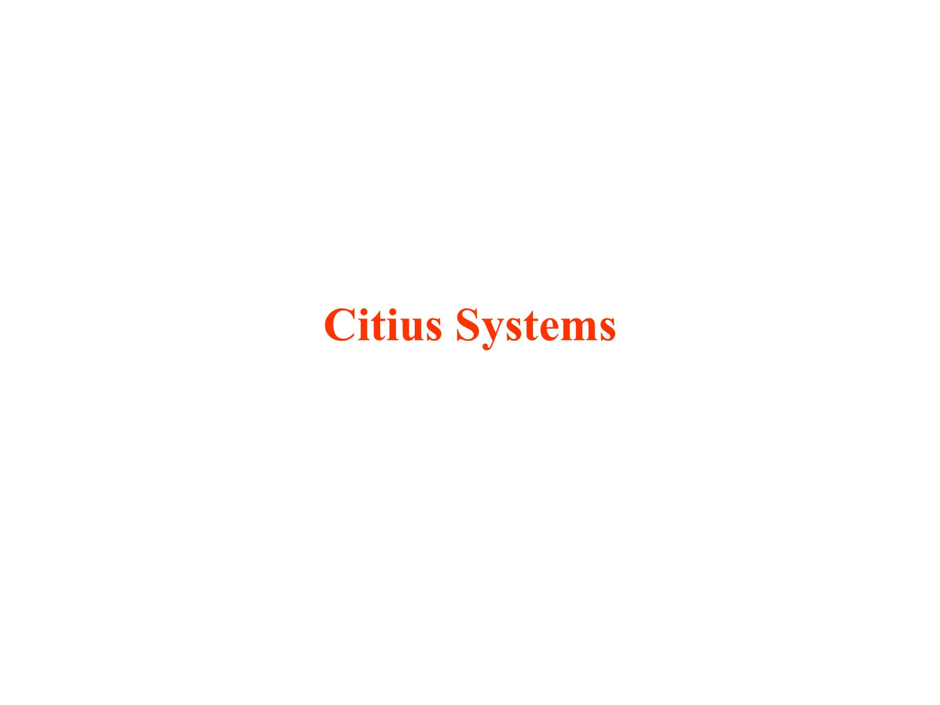 Citius Systems