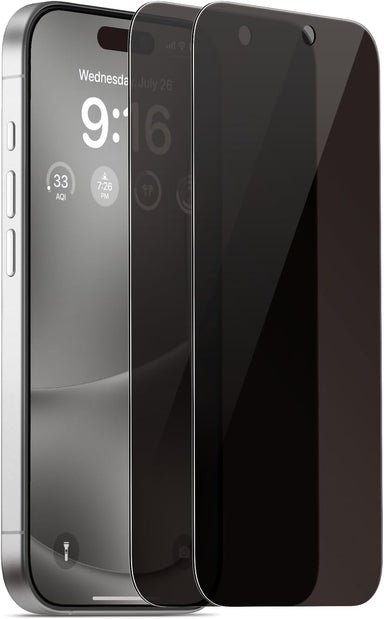 elago Privacy Glass+ Screen Protector Compatible with iPhone 16 Plus - Protect Privacy, Tempered Glass, Shatter-Proof, Scratch Protection