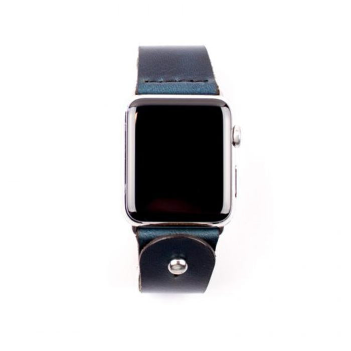 Form Function Form Navy Chromexcel Button-Stud Apple Watch Band 38/ 41mm