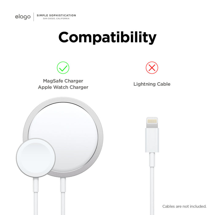 Elago MS5 Duo Charging Stand Compatible with MagSafe Charger and Apple Watch