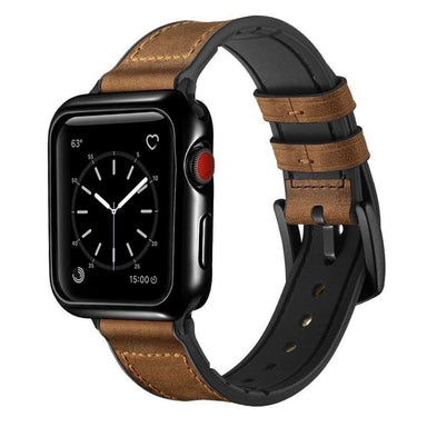 Light Brown Leather Watch Band & Case - Luxury & Protection