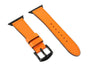 Olpr. leather goods co. Italian Leather Apple Watch Band - Orange