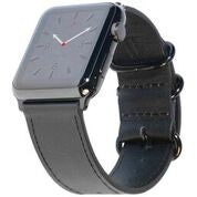 Carterjett Leather Apple Watch Band in Black