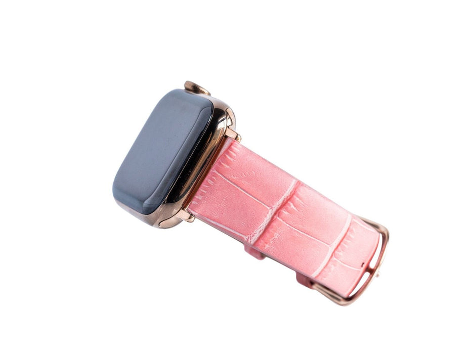 Goldenerre Croc Embossed Leather Apple Watch Band