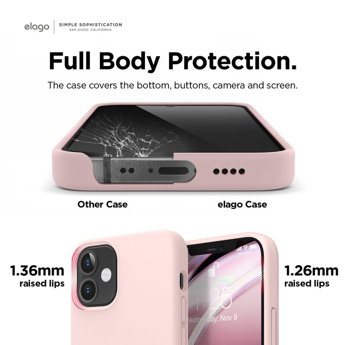 Elago Liquid Silicone iPhone Case For 12 Mini/ 12/ 12 Pro/ 12 Pro Max