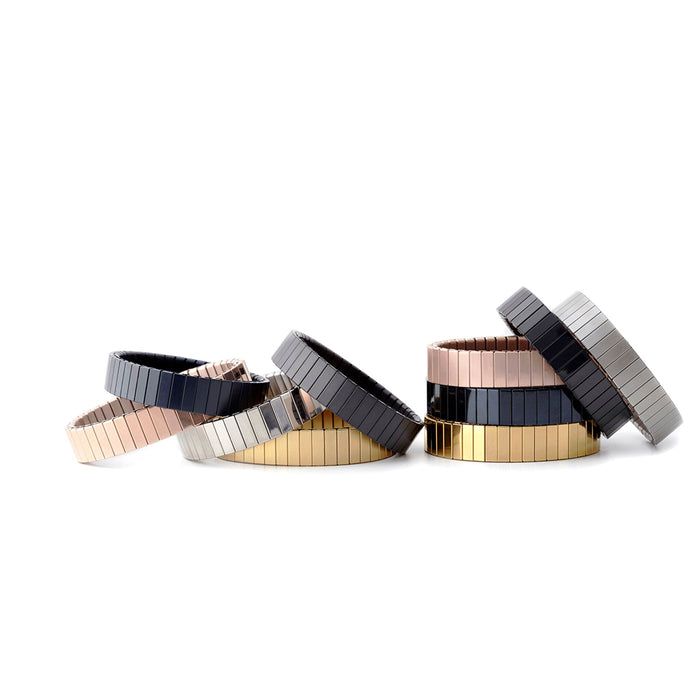 Rilee & Lo Satin Rose Gold Stacking Bracelet - Cult of Mac Watch Store