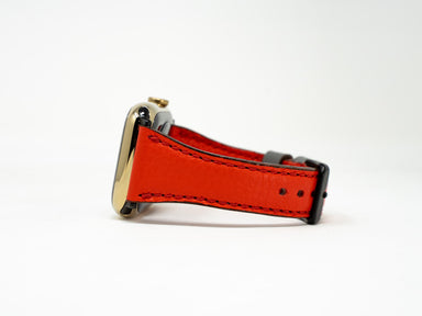 Olpr. leather goods co. Petite Single Italian Leather Apple Watch Band - Red