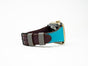 Olpr. leather goods co. Petite Single Italian Leather Apple Watch Band - Plum & Turquoise
