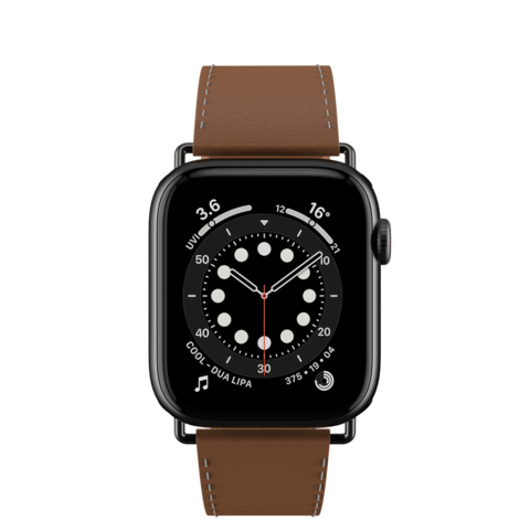 SwitchEasy Classic Genuine Leather Apple Watch Band - Cult of Mac Store