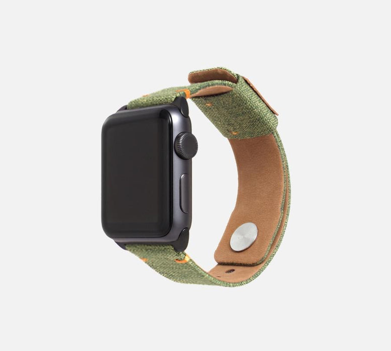 Monowear Urban Canvas Apple Watch Band - Kiwi Strarfruit
