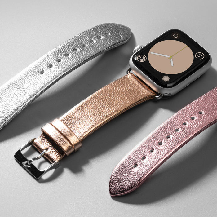 LAUT Metallic Leather Apple Watch Band