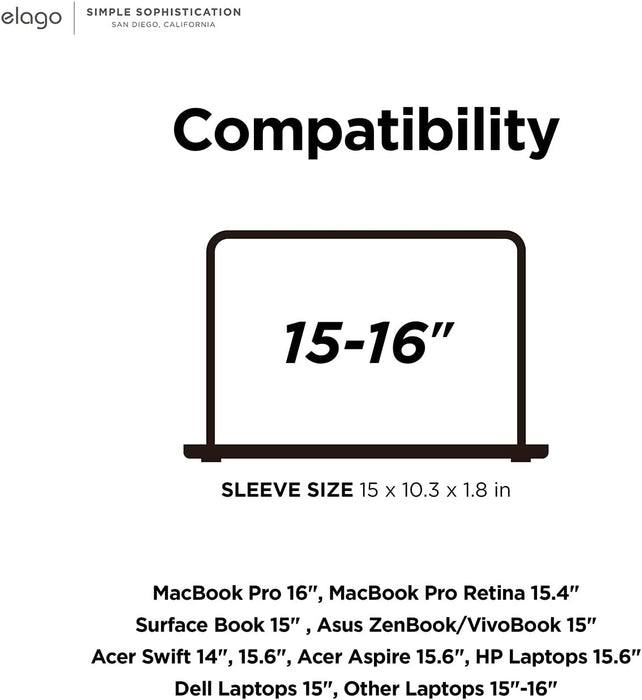Elago Tablet/Laptop Sleeve - Fits up to MacBook 16”