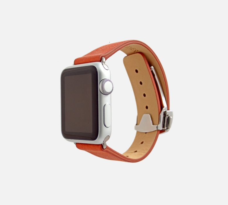 Monowear Depolyant Reserve Leather Apple Watch Band