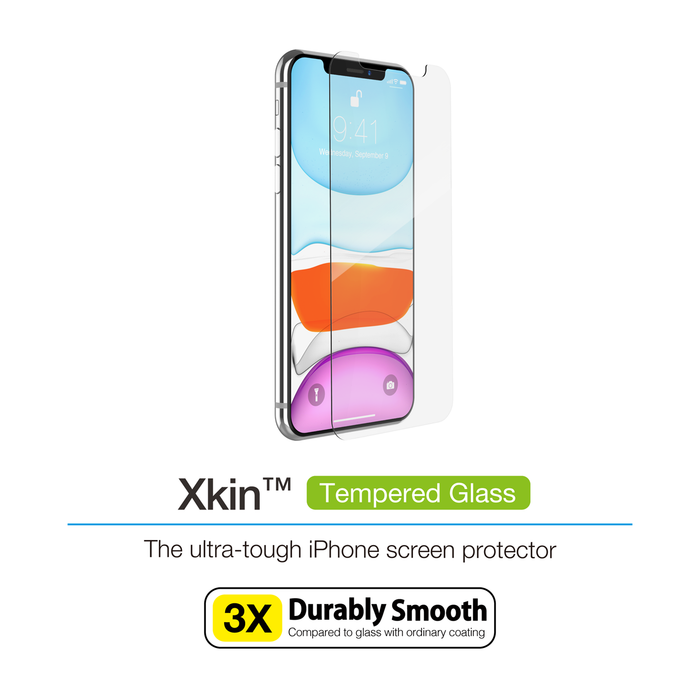 Just Mobile Xkin Flat Tempered Glass  9H Crystal Clear iPhone 11/ 11 Pro/ 11 Pro Max
