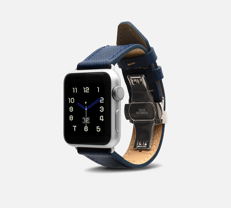 Monowear Saffiano Leather Apple Watch Band
