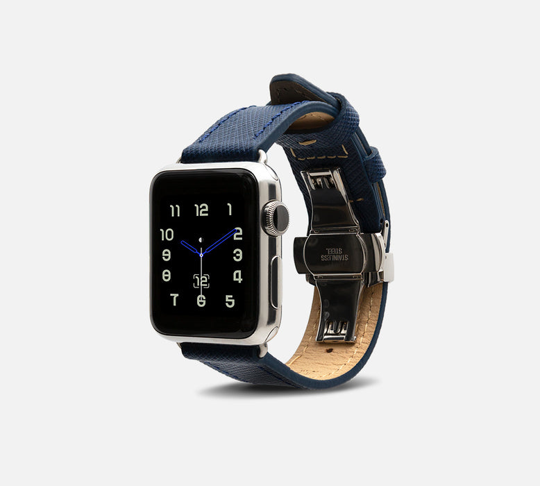 Monowear Saffiano Leather Apple Watch Band