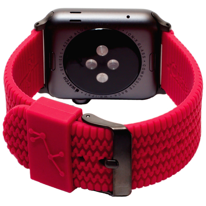 Carterjett Tire Tread Sport Apple Watch Band in Red - Cult of Mac Watch Store