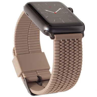 Carterjett Tire Tread Sport Apple Watch Band in Tan - Cult of Mac Watch Store