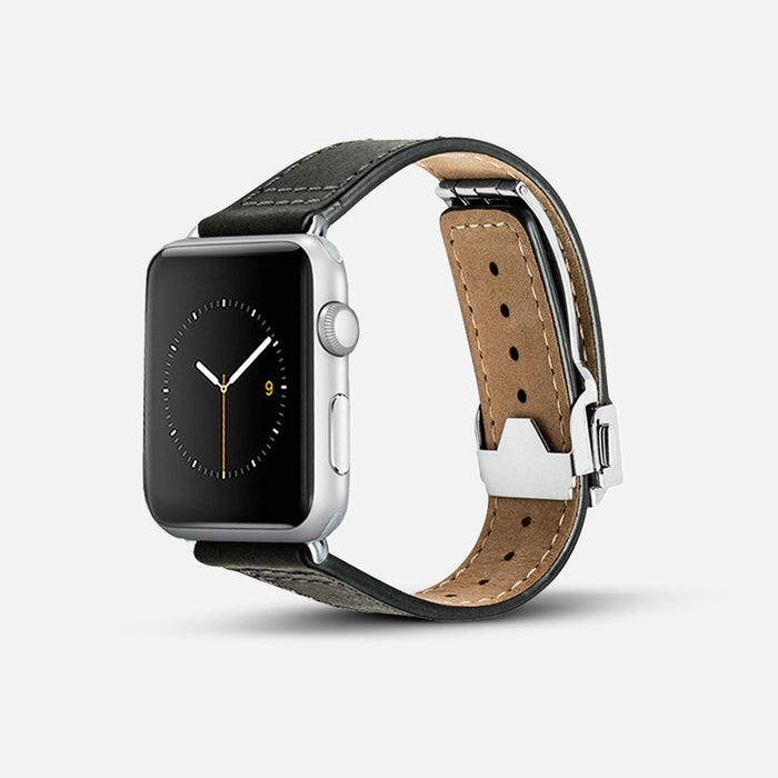 Monowear Depolyant Leather Apple Watch Band