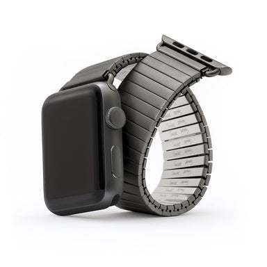 Speidel Twist-O-Flex Black Stainless Steel Apple Watch Band - Cult of Mac Watch Store