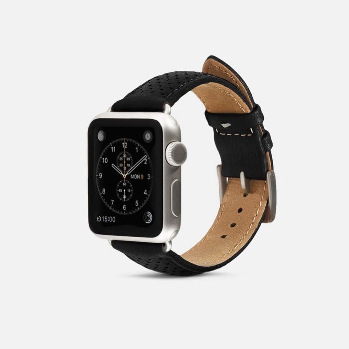 Monowear Perforated Leather Apple Watch Band