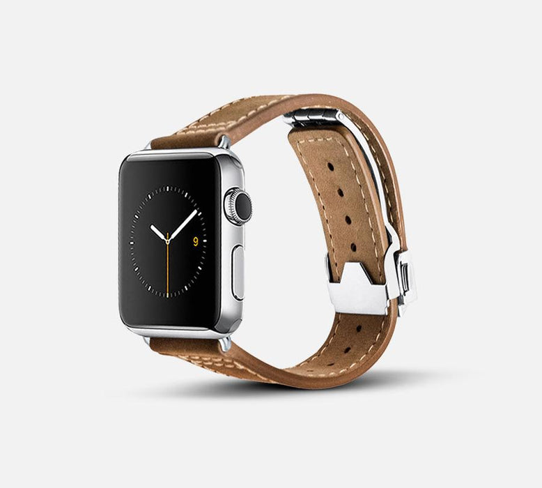 Monowear Depolyant Leather Apple Watch Band