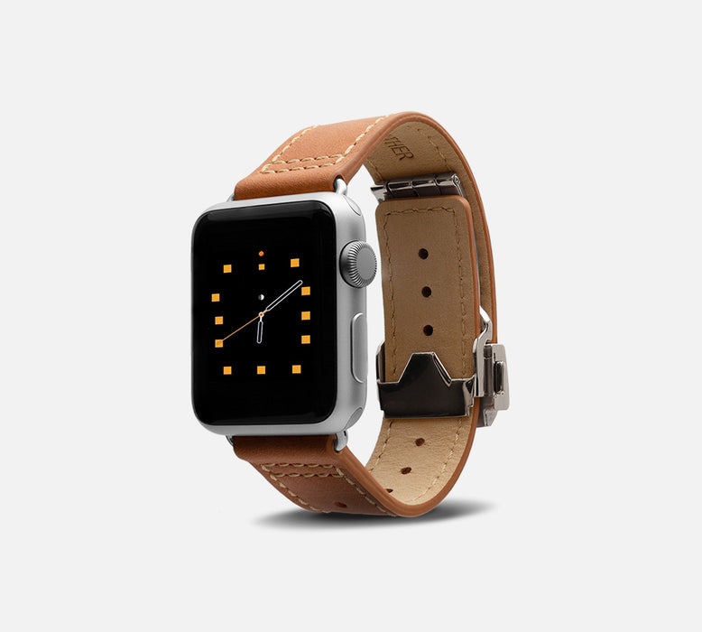 Monowear Depolyant Leather Apple Watch Band