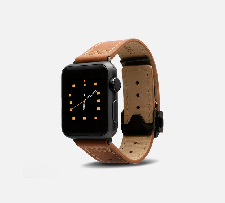 Monowear Depolyant Leather Apple Watch Band
