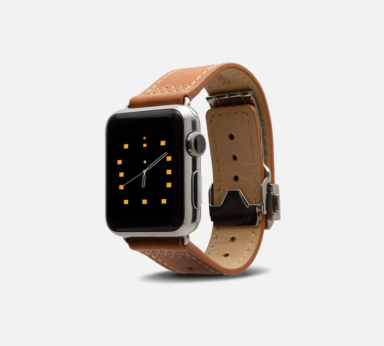Monowear Depolyant Leather Apple Watch Band