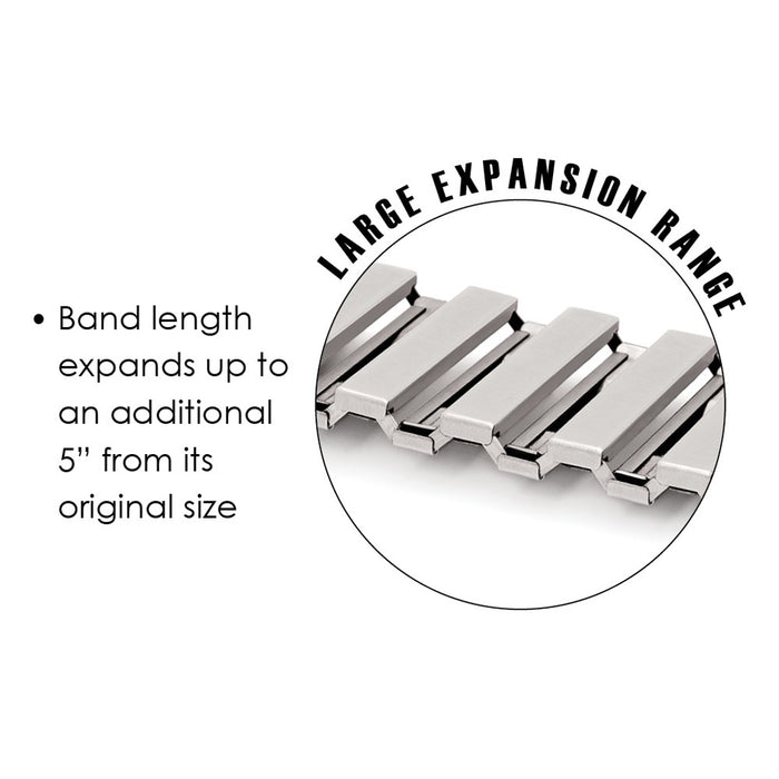 Speidel Twist-O-Flex Brushed Stainless Steel Apple Watch Band - Cult of Mac Watch Store