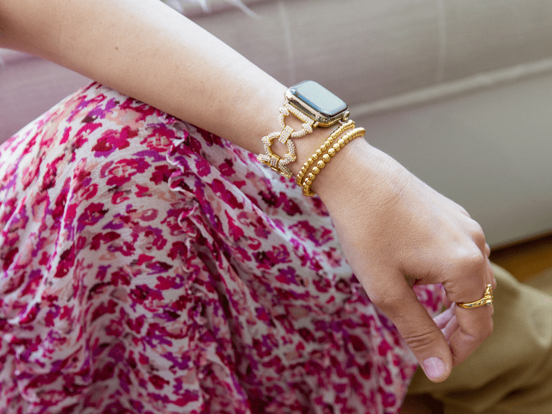 Goldenerre Shiny Beaded Bracelet