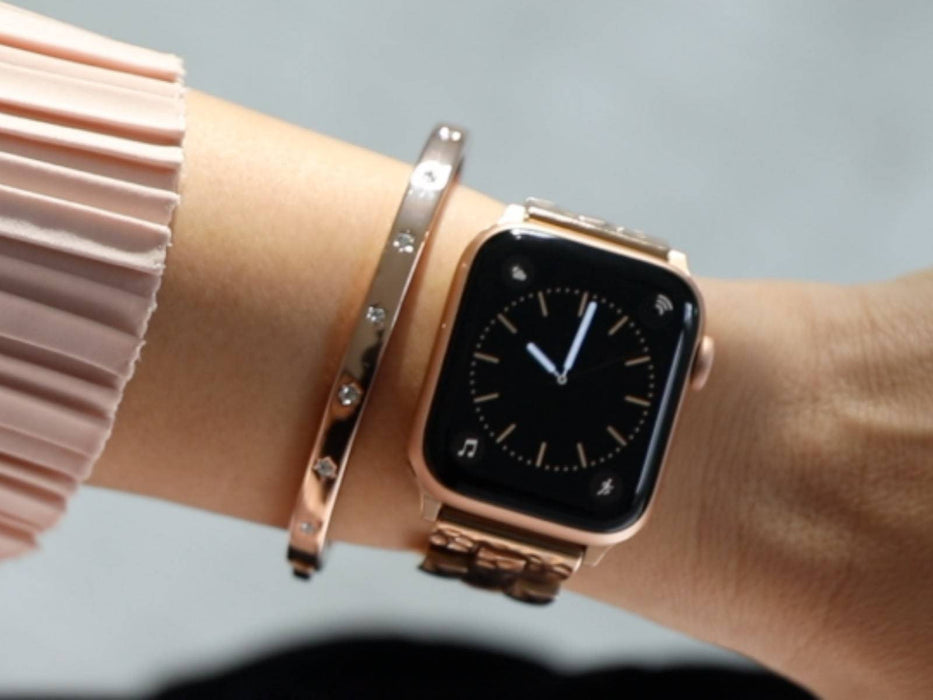Goldenerre Hammered Link Band for the Apple Watch