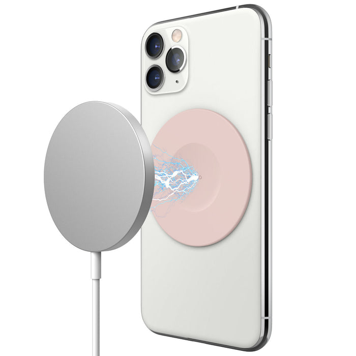 MagSafe ring sticker can be attached directly to the back of any phone with wireless charging.