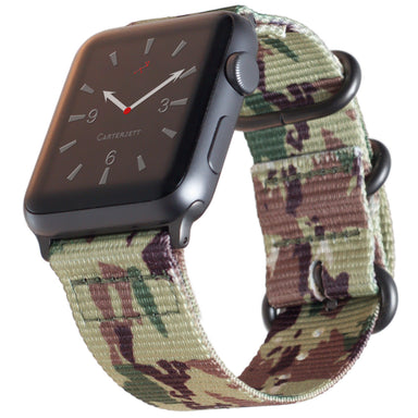 Carterjett Nylon NATO Apple Watch Band in Camo - Cult of Mac Watch Store