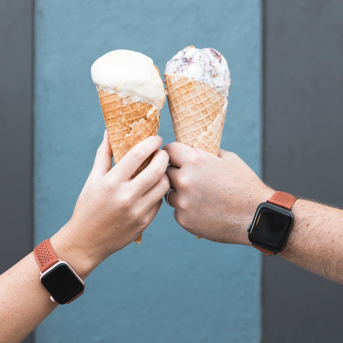 Monowear Perforated Leather Apple Watch Band