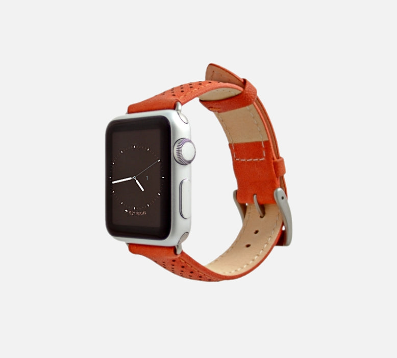 Monowear Perforated Leather Apple Watch Band