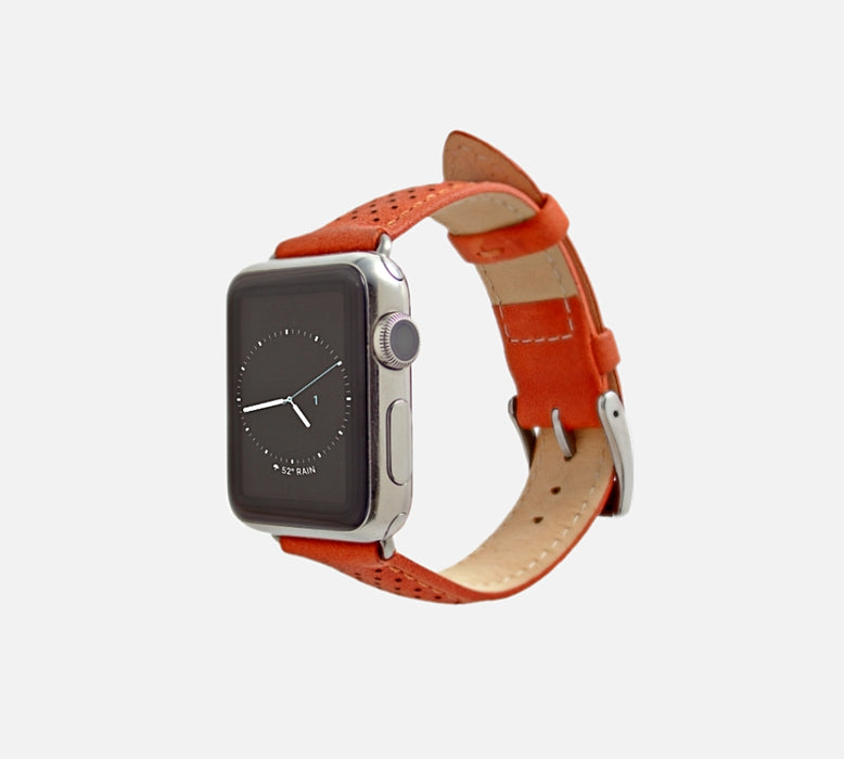 Monowear Perforated Leather Apple Watch Band