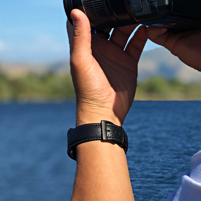 Monowear Perforated Leather Apple Watch Band