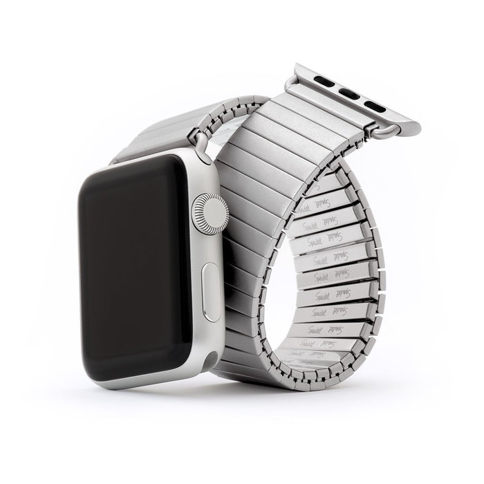 Speidel Twist-O-Flex Silver Stainless Steel Apple Watch Band - Cult of Mac Watch Store