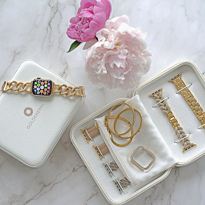 Goldenerre Luxe Leather Jewelry Box